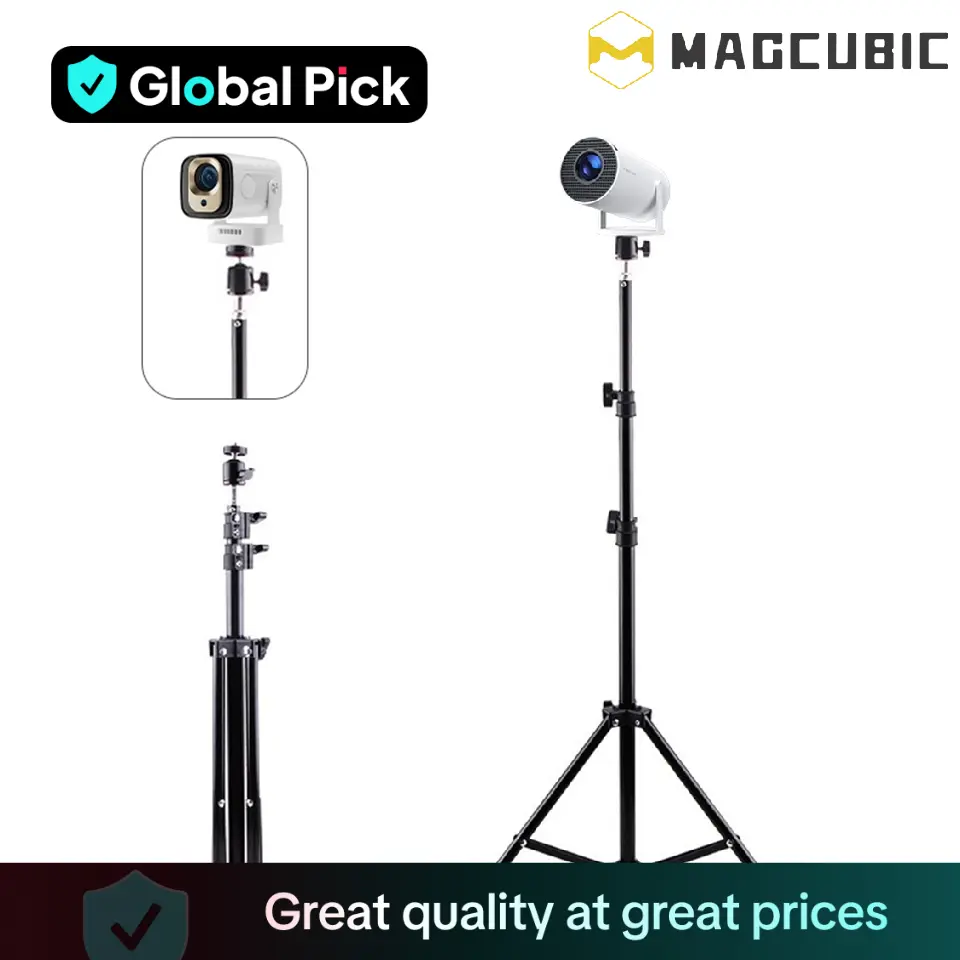 Portable Floor Tripod, Practical Desktop Retractable Projector Stand for Home Office, Camera Accessories