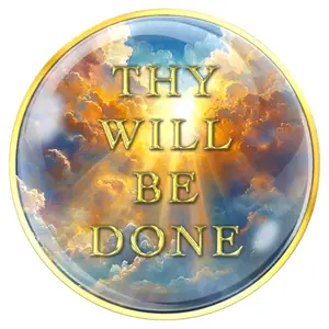 God - Thy Will Be Done Sobriety Medallion, Chip, Token, Coin