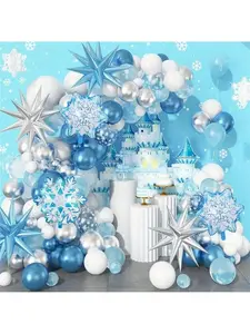 Snowflake Balloon Arch Set Multicolor Snowflake Balloon Arch Set Multicolor