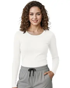 NY Threads Slim Fit Underscrub Tee for Women - Long Sleeve Comfort T-Shirt