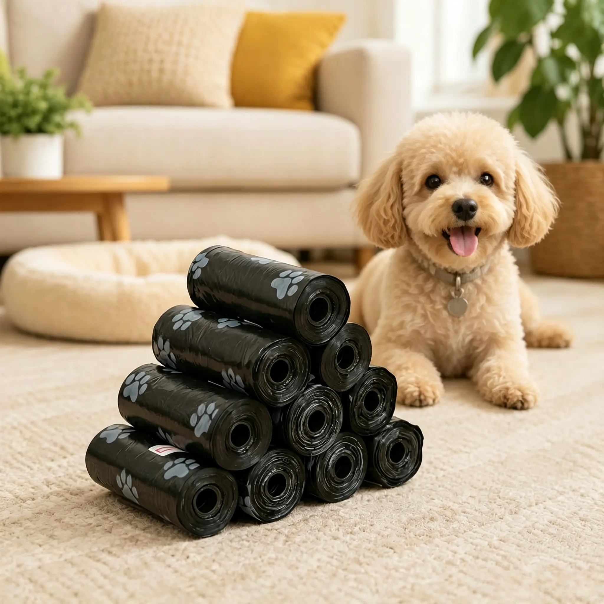 Dog Poop Bags Value Pack - 10 Rolls Leak-Proof, Tear-Resistant Disposable Trash Bags, Refills for Puppy Walking, Outdoor Hiking