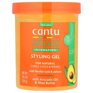 Cantu Avocado Hydrating Styling Gel, 18.5 oz (524 g)