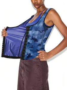 Women Sauna Suit, Shirt Sweat Vest, Heat Trapping Tank Top, Slim-Fitting Workout Shaperwear, Adjustable Hook Design, All-Season Wear, Workout Tops, Gym Tops, Sports Sauna Top