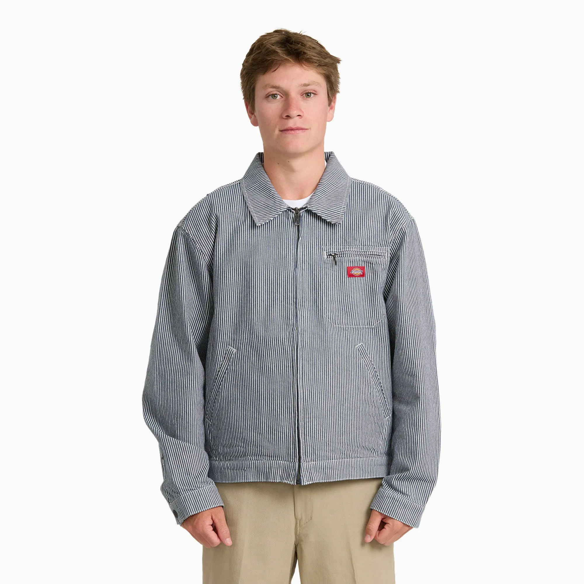 Dickies Hickory Painter Jacket,100% Cotton, Workwear Durable, Workwear Everyday Layering Style Dickies Hickory Painter Jacket,100% Cotton, Workwear Durable, Workwear Everyday Layering Style
