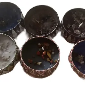 Crystal Soy hand poured Intention Candles Aroma Scent Decoration