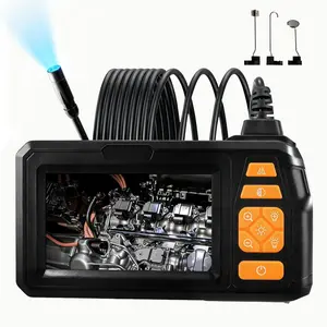 Industrial Endoscope Borescope Camera with Light, 4.3'' IPS LCD Screen, Ip67 Waterproof Snake Camera, Car Inspection Tools, Diagnostic Scan Tool, Men's Gifts