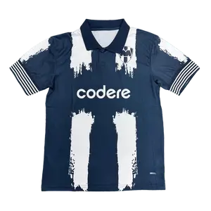 2526 Home Blue and White  Short Sleeve Football Soccer Jerseys
