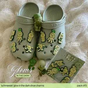 Glow-In-The-Dark Schmeeski Shoe Charms | Set of Five