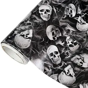 Skull Sticker Bomb Graffiti PVC Vinyl Wrap Film With Air Release Self Adhesive DIY Car Motorcycle  Furniture Decoration Sticker
