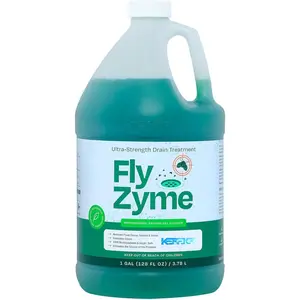 Fly-Zyme, Highly Concentrated Enzyme Drain Cleaner for Pipes, Drain Gel for Fruit Flies,   Degrader & Odor Neutralizer, 1 Gallon