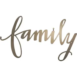 Primitives Family Cutout Metal Sign