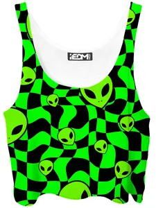 Green Aliens Crop Top Green Aliens Crop Top
