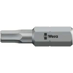 WERA 05135073001 840/1 HEX-PLUS SW 1/8" BITS FOR HEX SOCKET SCREWS