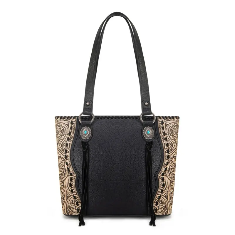 Trinity Ranch Concho & Tooled Tote Bag