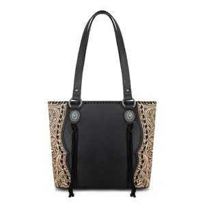 Trinity Ranch Concho & Tooled Tote Bag