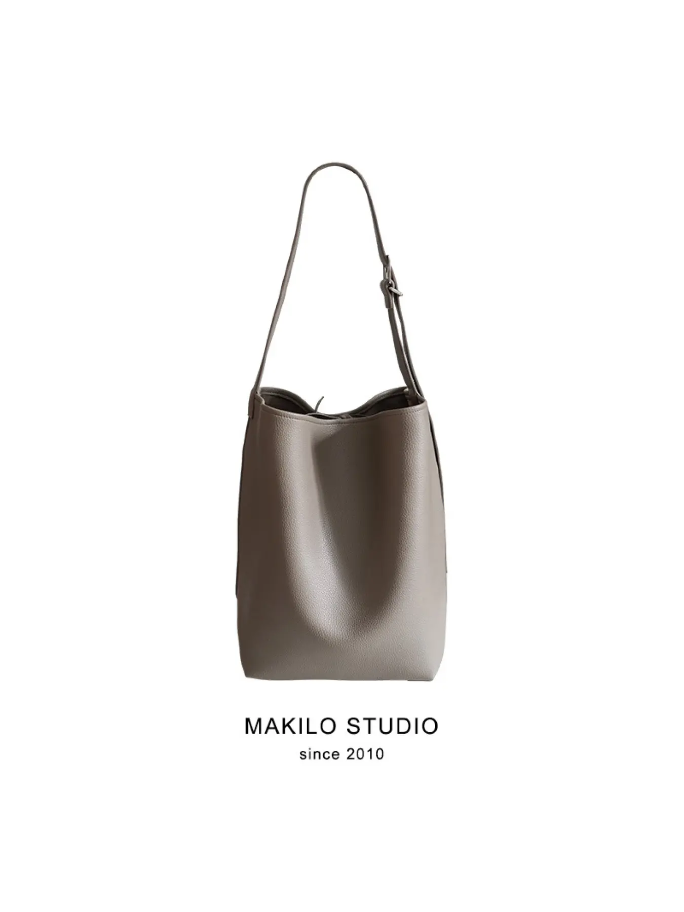 Women's solid color casual and simple bucket bag - relaxed style, sophisticated and fashionable tote bag with large capacity. It can hold a 15-inch Apple laptop and is suitable for daily use and commuting. Crossbody Tote Commuter Shoulder Bag