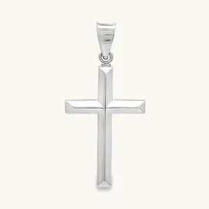 HIGH POLISH STERLING SILVER CROSS PENDANT