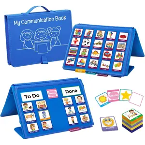 Pecs Communication Book, Visual Schedule for  with , Nonverbal Communication Board, Pecs Book 196 Cards,   Materials for Home School, Vocabulary Cards, Printed