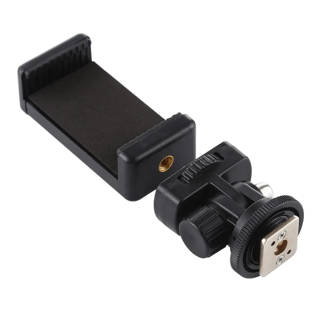 PULUZ 1/4 Inch Tripod Mount Adapter, Tripod Mount Adapter with Phone Holder, Tripod Mount Adapter with Phone Clamp Phone Accessory Compatible for iPhone Samsung, Camera Accessories, Cellphone, Smartphone Camera Accessories