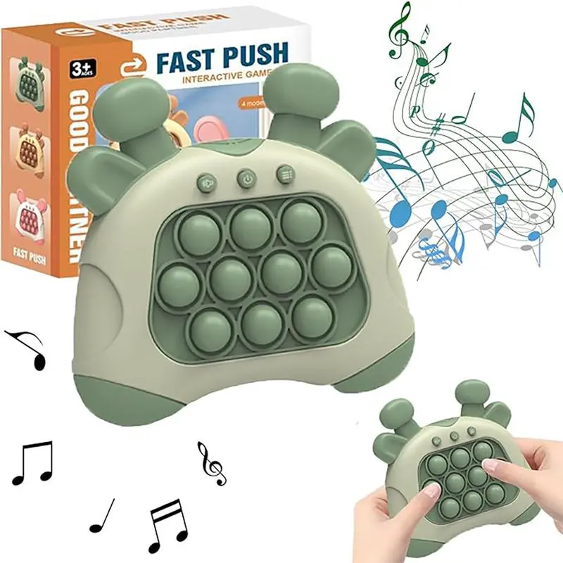 2nd Generation Silicone Fast-Push Interactive Animal Toys for Kids 6+ Years, Animal Theme Stress Relief Classic Novelty Toy, Adjustable Volume, Memory Development Support, Halloween-Thanksgiving-Birthday Gifts, Light-Up Bubbles