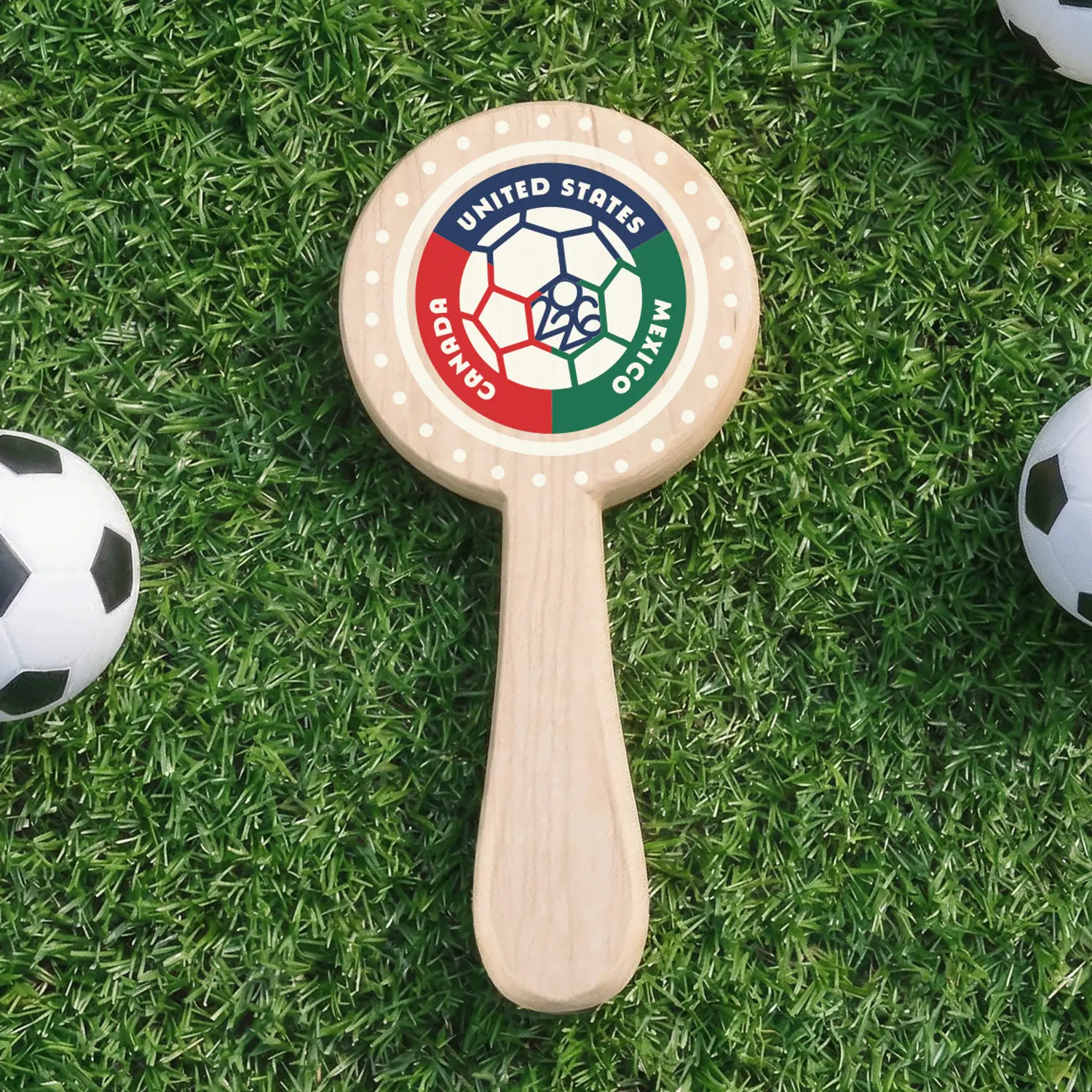Maple Wood Soccer Fan Cheer Stick | USA Made Match Day Noise Maker | Made in the USA 🇺🇸