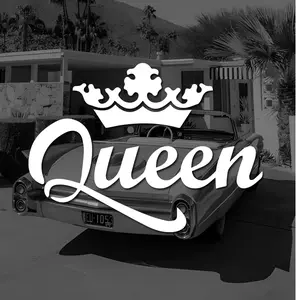 2025 CROWN QUEEN Car Stickers, Fashion Waterproof Vinyl Decal Auto Sticker Car Styling Decoration Accessories