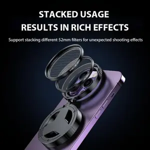 Magnetic CPL Filter for iPhone, Quick Mount for iPhone Filter Lens, Professional 52mm Polarizing Filter for iPhone Compatible with iPhone 12-17, Anti-Glare, Reduces Reflections Enhances Colors