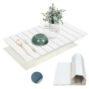 Large Stone Dish Drying Mat Diatomaceous -for Kitchen Counter 24″(L)x16″(W)