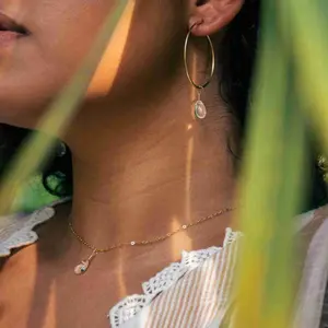 Clear Quartz Simple Necklace