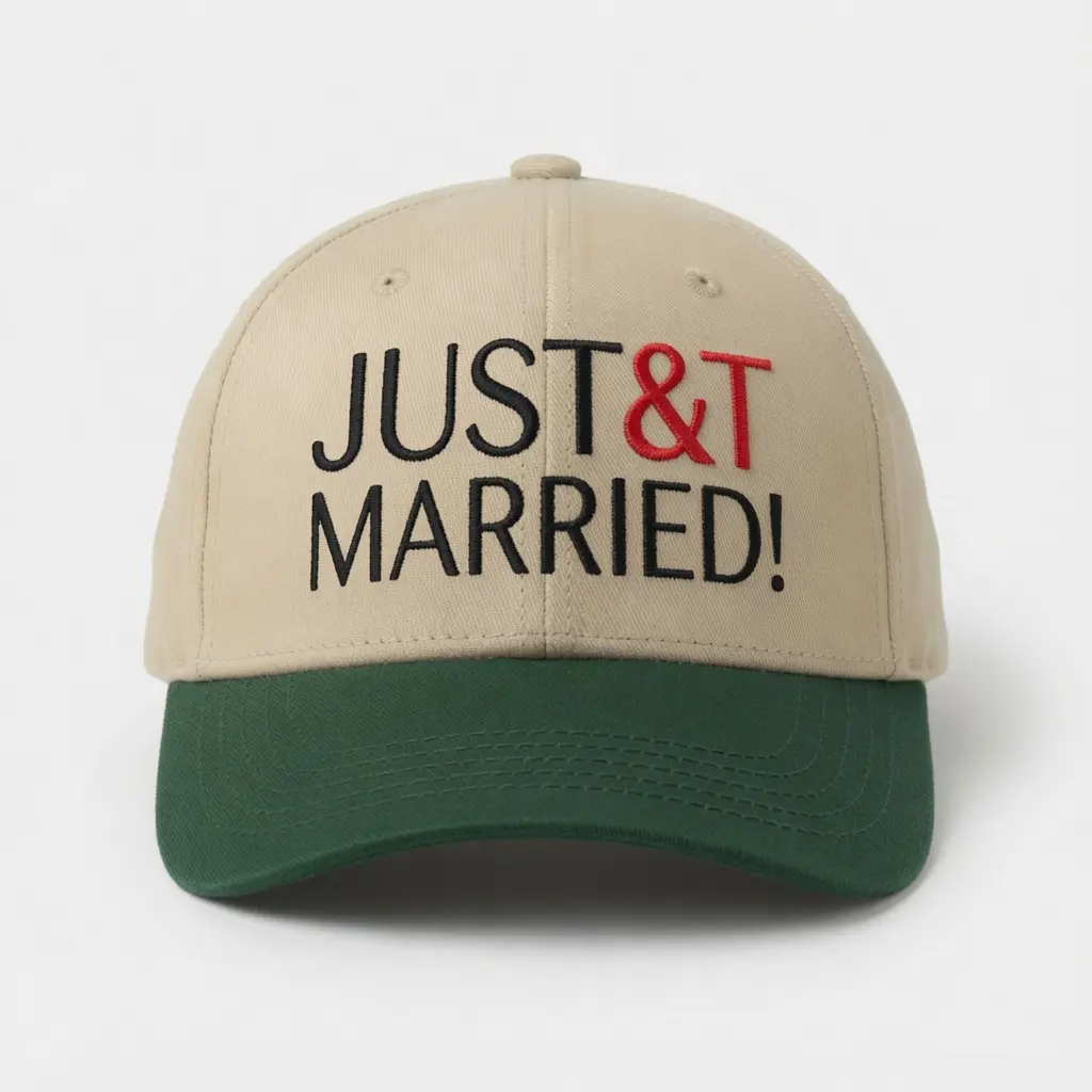 Just Married Hat, Newlywed Baseball Cap, Wedding Embroidered Cap, Honeymoon Couple Hat, Bride and Groom Gift, Just Married Dad Hat