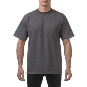 3 Pack Pro Club Men'S Heavyweight Short Sleeve Crew Neck T-Shirts - Charcoal - XXL Pro Club