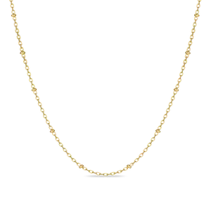 PASCAL Bead Clavicle Chain Necklace 1.5mm for Women & Men Minimalist Jewelry for Everyday Wear