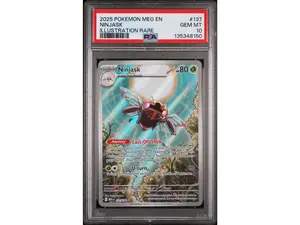 2025 Pokemon Mega Evolution Illustration Rare Ninjask #137 PSA 10