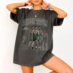 Jayson Tatum Boston Basketball Vintage Graphic Comfort Colors Shirt, Sports Fan Gift