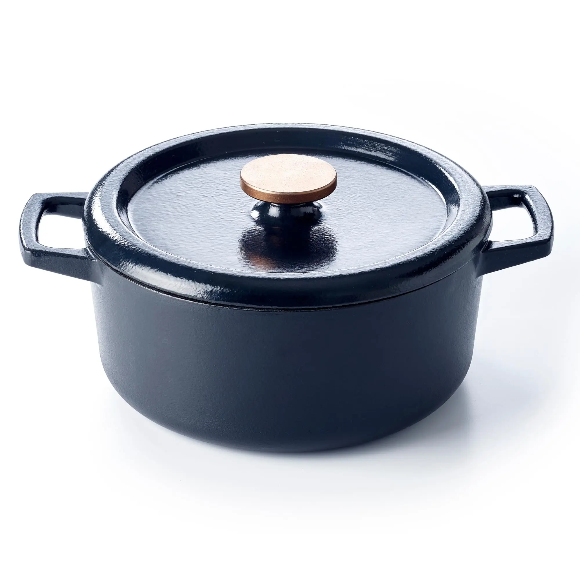 Alva Nori Enameled Cast Iron Round Dutch Oven Pot - 5-Qt Heavy Duty Non-Toxic Induction-Compatible Kitchen Cooking Cookware, Large Capacity Stock Pot with Lid for Family Stew, Baking Bread, Heavy Duty Cookware, Induction Compatible Pots