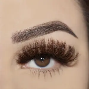 Cali-18mm Brown Lashes Eyelashes Makeup