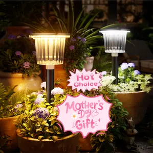 [Mother's Day Gift] Sophisticated, Luxurious & Elegant Solar Pathway Lights |Adjustable Warm&Cool White Easy Installation Auto On/Off & Waterproof | For Garden, Yard & Driveway,solar outdoor lights,Solar Floor Lamps Outdoor Lights