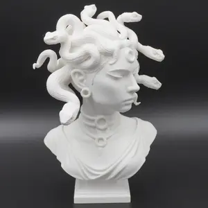 Medusa Bust - Mythis 3D Printed Shelf Sculpture Medusa Bust - Mythis 3D Printed Shelf Sculpture