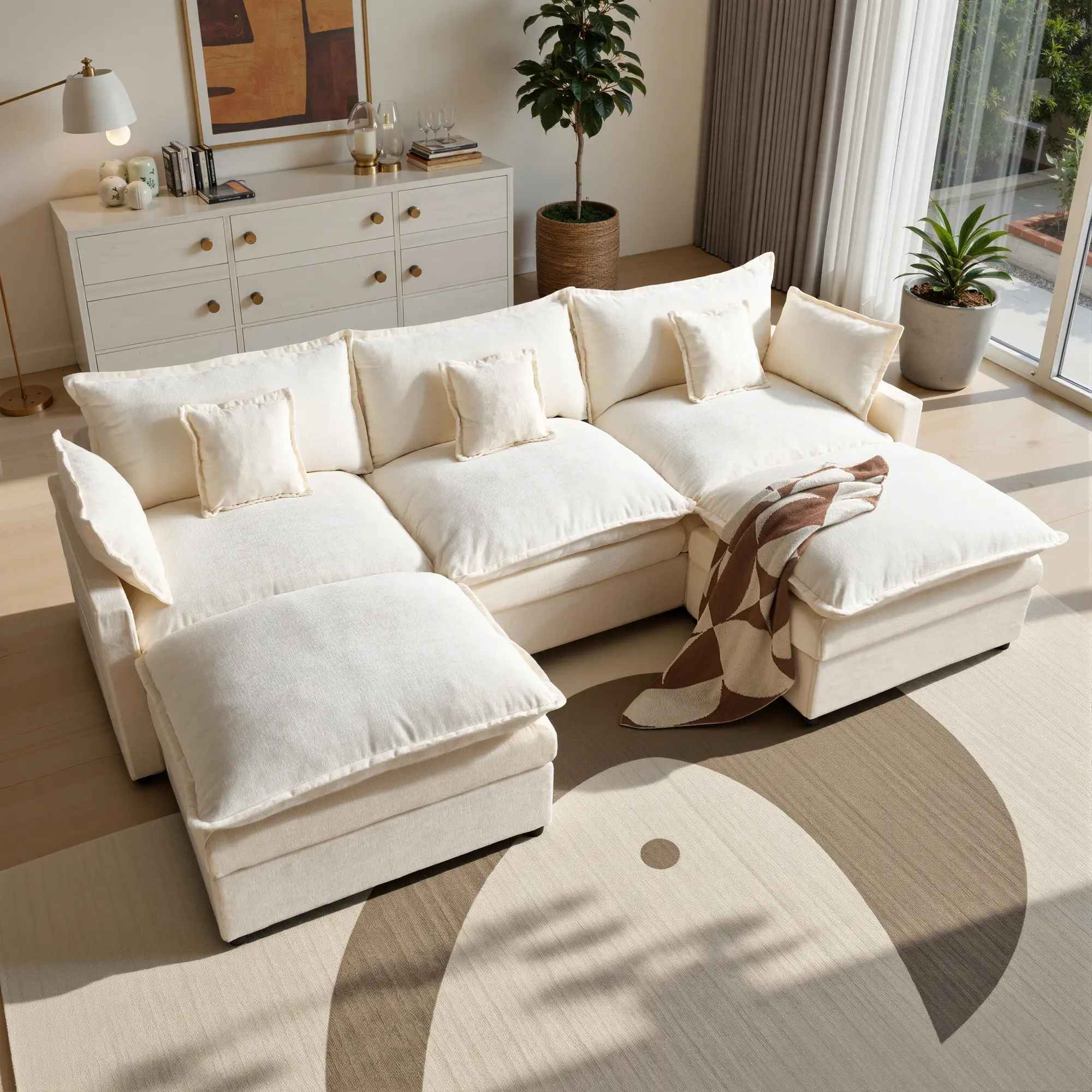 White 3 Seats