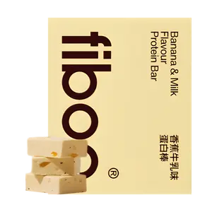 FIBOO Protein Bars #Banana Milk Flavor 6pcs