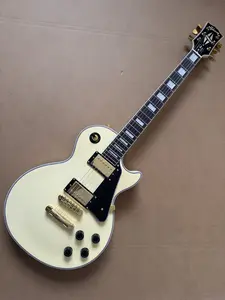 Gibson Les Paul Custom Electric Guitar Mahogany Body With Tone-O-Matic Bridge In Cream