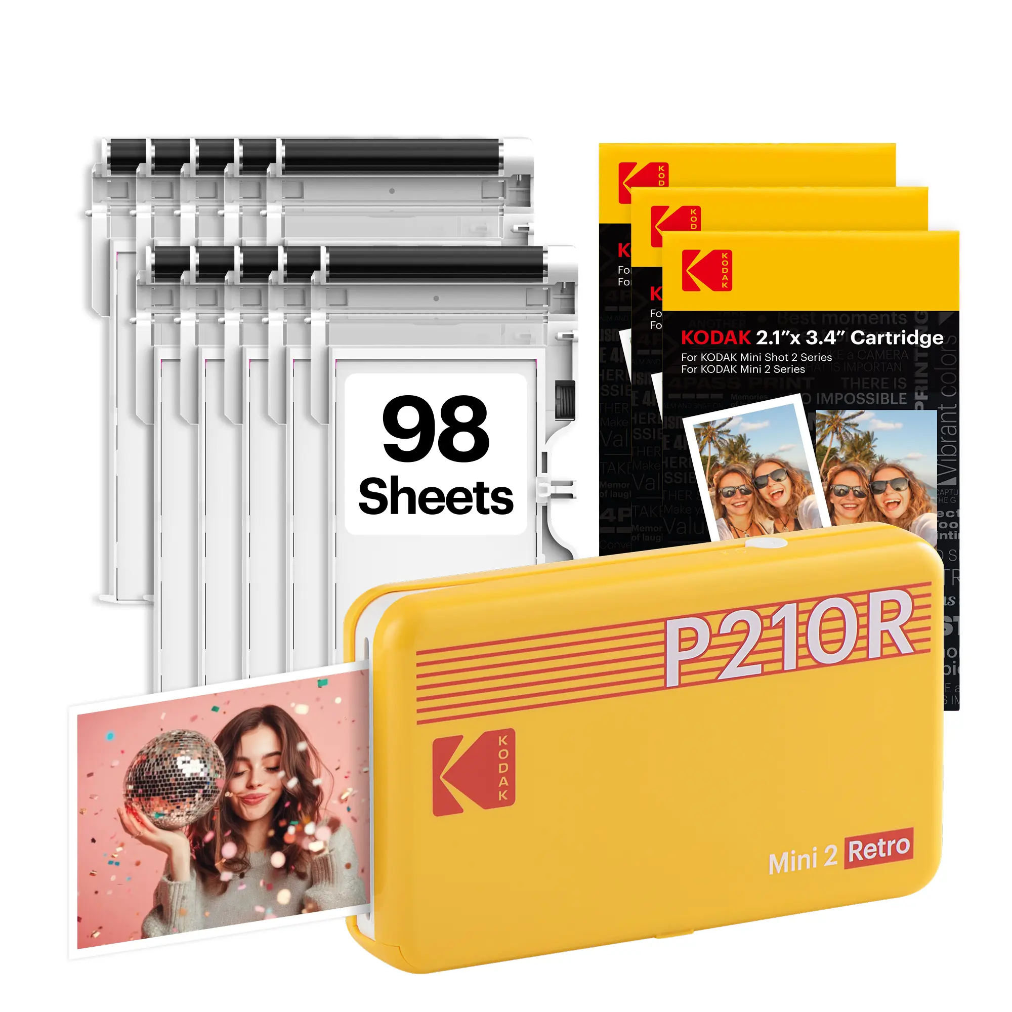 [LIVE] KODAK Mini 2 Retro Printer + 98 Prints Bundle