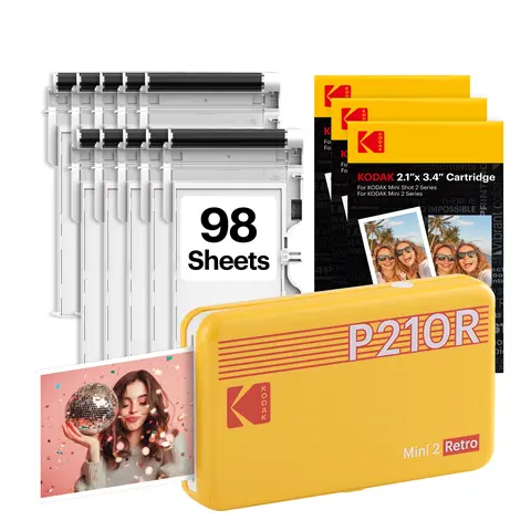 [LIVE] KODAK Mini 2 Retro Printer + 98 Prints Bundle