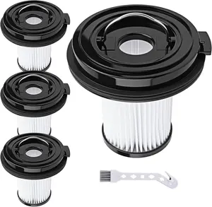 4 Pack Cleanview XR Filter Replacement for Bissell Cleanview Cleanview XR Pet 300W & XR 200W Powerlifter Turbo Cordless Stick Vacuum Cleaner 3789 3789U 3789X 3797 3797V 3797W, Replace #1638010