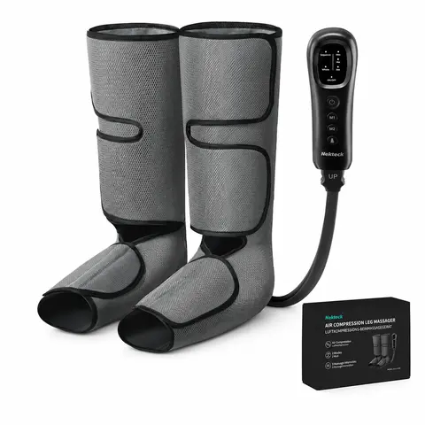 Nekteck Air Compression Leg Massager with 3 Massage Levels & Auto Shut Off Feature for Foot and Calf Comfort and Relaxation