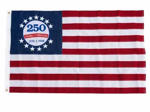 250th Anniversary USA Flag 3x5 Ft,— Truly Double-Sided Printed 2026 U.S. Commemorative Flag, Suitable for Indoor and Outdoor Display