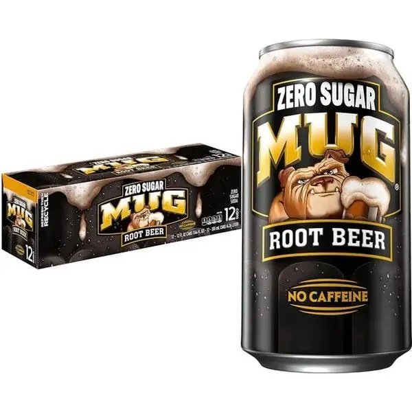 Mug Zero Sugar Root Beer, 12 Ounce Can, Pack of 12