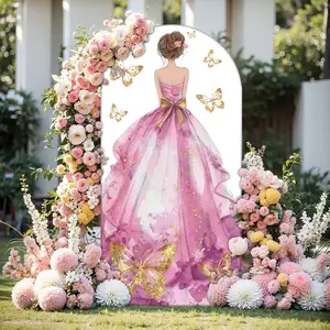 Party Arch Cover, 3 Counts/set Wedding Arch Cover ,Elastic Fabric, Birthday Party Baby Shower Banquet Decoration(Without Arch Support)