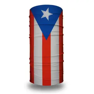 Puerto Rico Flag Neck Gaiter Bandana