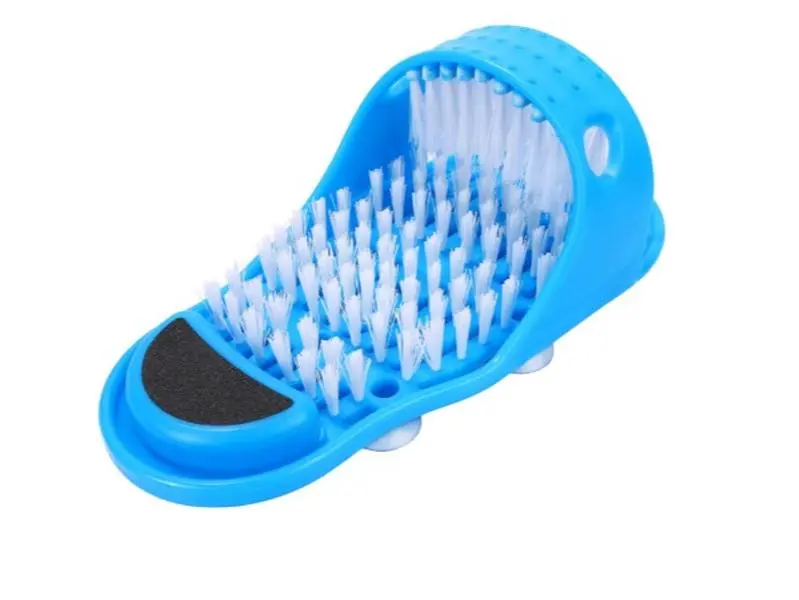 Feet Cleaner, Magic Foot Scrubber,Exfoliating Easy Feet Cleaning Brush,Feet Washer Foot Shower Spa Massager Slippers for Unisex Adults, Bath, Soft Bristles